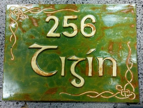 Custom Ceramic House Name Signs - Otro Mar Ceramic