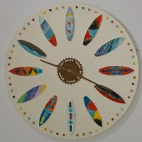Sufboards ceramic wall clock - Otro Mar