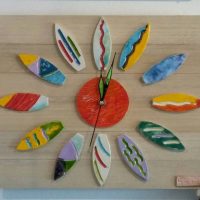 Sufboards ceramic wall clock - Otro Mar